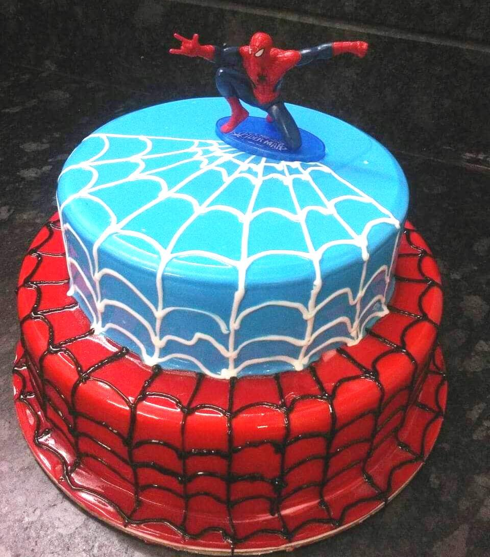 How To Make A Spiderman cake Decorating | birthday cake - YouTube