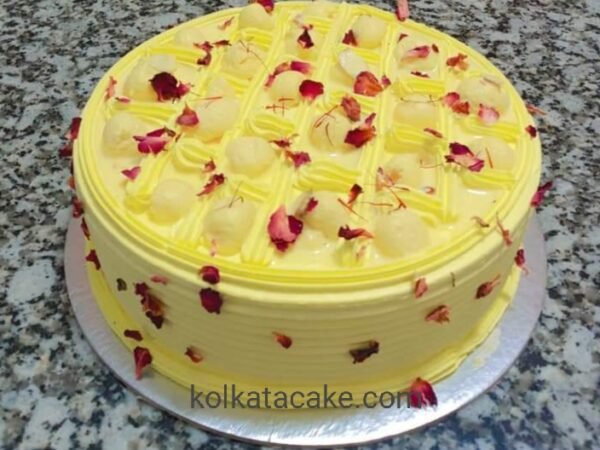 Pista Rasmalai Cake in Asansol, Eggless Pure Veg Cake