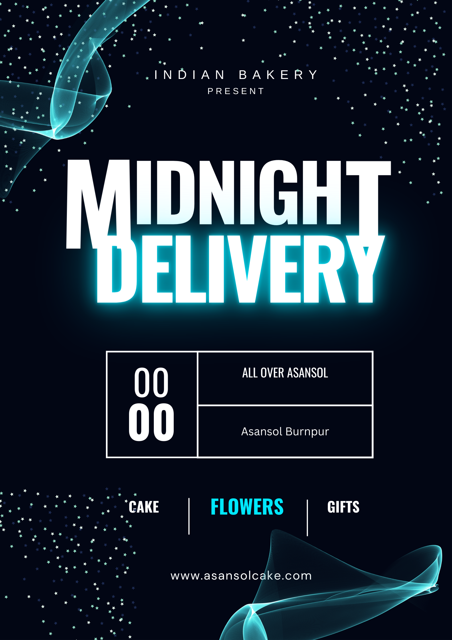 midnight cake delivery in asansol