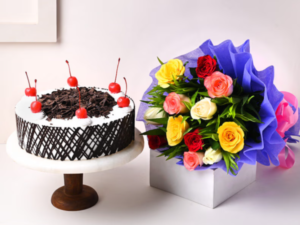 Buy Fresh Flowers with Cake in Asansol Online